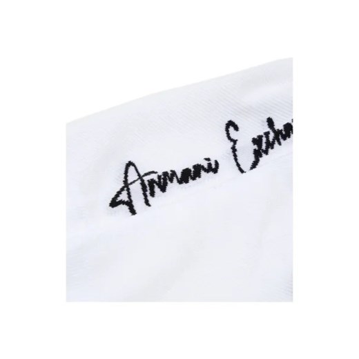 Białe skarpetki damskie Armani Exchange casual 