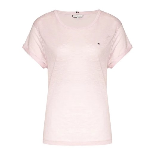 Tommy Hilfiger T-Shirt Vikki WW0WW27906 Różowy Regular Fit Tommy Hilfiger S MODIVO