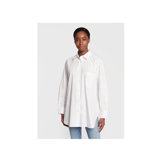 Tommy Hilfiger Koszula Monogram WW0WW35724 Biały Oversize Tommy Hilfiger 36 MODIVO