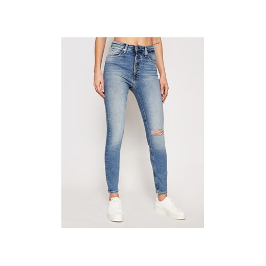 Calvin Klein Jeans Jeansy J20J215884 Niebieski Super Skinny Fit 28 MODIVO