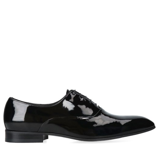 Czarne, eleganckie pólbuty Kevin, Conhpol, Oxfordy, CE4550-01, Konopka Shoes ze sklepu Konopka Shoes w kategorii Buty eleganckie męskie - zdjęcie 167446919
