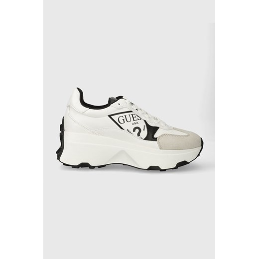 Guess sneakersy CALEBB4 kolor biały FLPCB4 FAB12 ze sklepu ANSWEAR.com w kategorii Buty sportowe damskie - zdjęcie 167447539