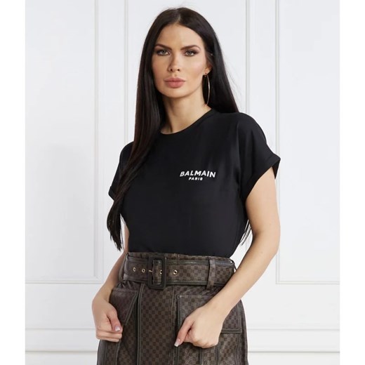 Balmain T-shirt | Regular Fit ze sklepu Gomez Fashion Store w kategorii Bluzki damskie - zdjęcie 167450435