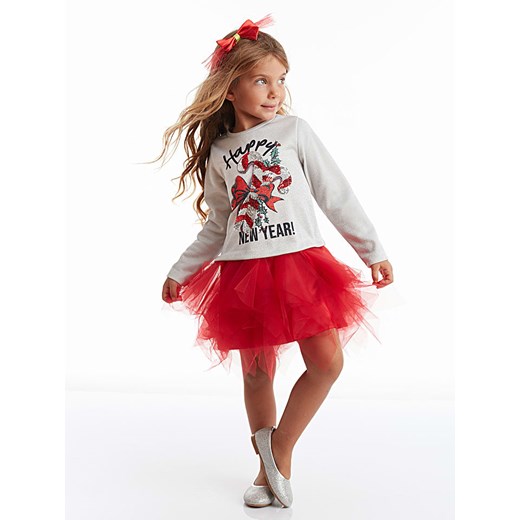 Denokids Sukienka &quot;New Year Candy&quot; w kolorze biało-czerwonym Denokids 122 promocja Limango Polska