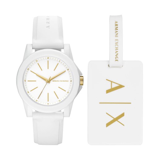 Zegarek Armani Exchange AX7126 Biały ze sklepu eobuwie.pl w kategorii Zegarki - zdjęcie 167454967