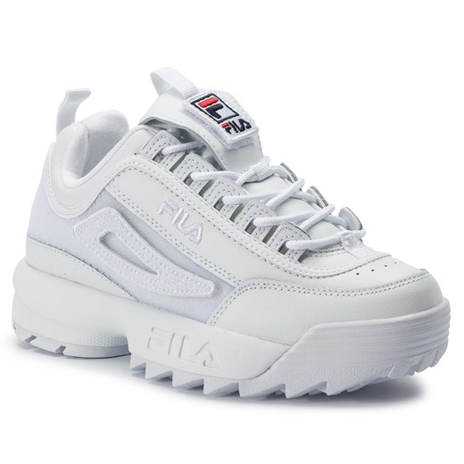 Sneakersy Fila Disruptor II Patches Wmn 5FM00538.100 White Fila 37 promocyjna cena eobuwie.pl