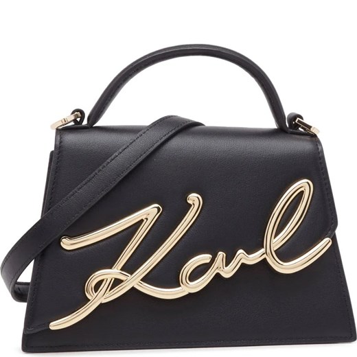 Karl Lagerfeld Skórzana torebka na ramię k/signature 2.0 sm Karl Lagerfeld OS promocja Gomez Fashion Store
