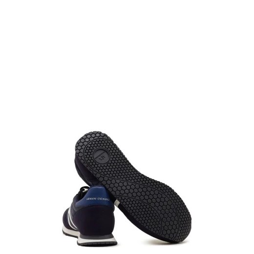 Buty sportowe męskie granatowe Armani Exchange z tworzywa sztucznego 