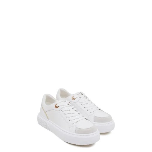 Buty sportowe damskie Pinko sneakersy białe sznurowane z tworzywa sztucznego na wiosnę 