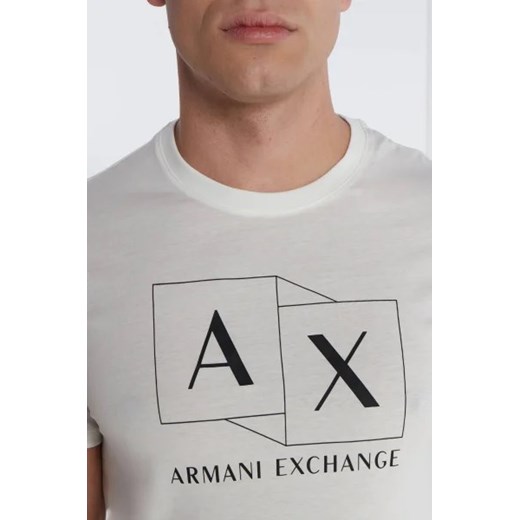 T-shirt męski Armani Exchange biały 