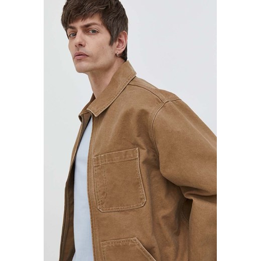 Levi&apos;s kurtka jeansowa męska kolor brązowy przejściowa M ANSWEAR.com