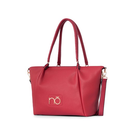 Damska torebka shopperka Nobo z plecionymi rączkami, czerwona Nobo One size promocja NOBOBAGS.COM