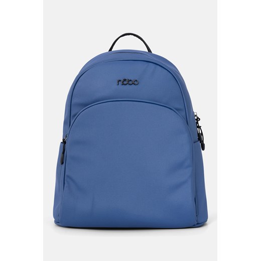 Niebieski plecak Nobo z półokrągłą kieszenią Nobo One size promocja NOBOBAGS.COM