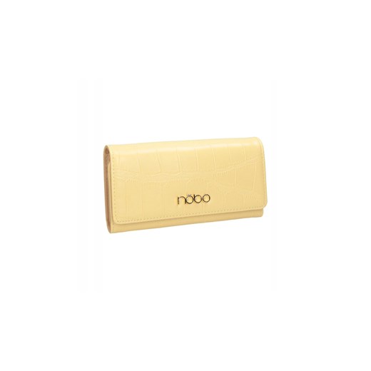 Żółty portfel Nobo z motywem skóry krokodyla Nobo One size okazyjna cena NOBOBAGS.COM