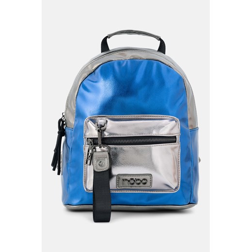 Kompaktowy plecak Nobo w niebiesko-srebrnym kolorze Nobo One size promocja NOBOBAGS.COM
