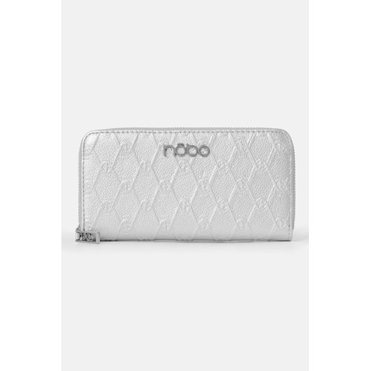 Srebrny portfel Nobo z monogramem Nobo One size NOBOBAGS.COM promocja