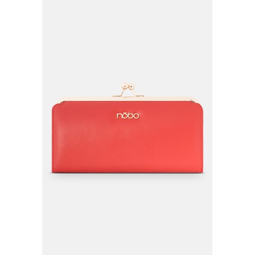 Elegancki portfel Nobo z biglem czerwony Nobo One size wyprzedaż NOBOBAGS.COM