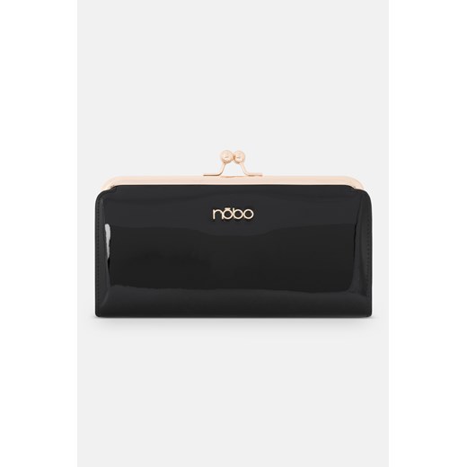 Lakierowany portfel Nobo z biglem czarny Nobo One size wyprzedaż NOBOBAGS.COM