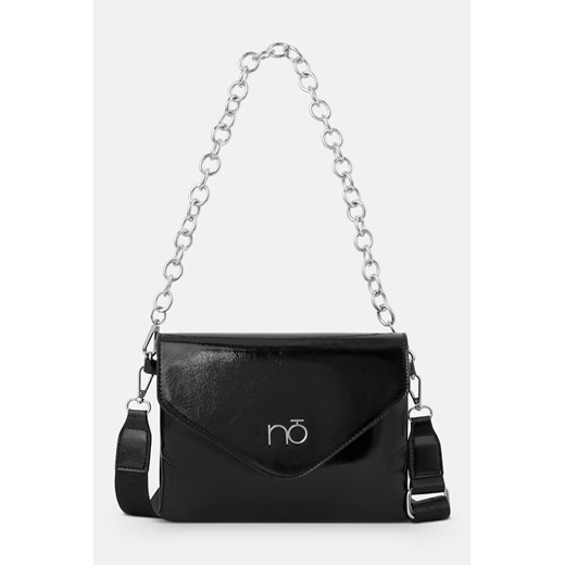 Dwukomorowa kopertówka Nobo naplak czarna Nobo One size promocja NOBOBAGS.COM