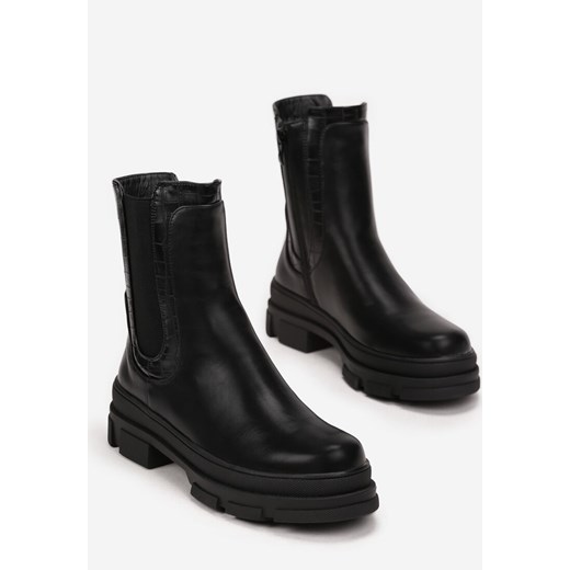 Czarne Botki z Elastyczną Wstawką Soiphie Renee 41 renee.pl okazja
