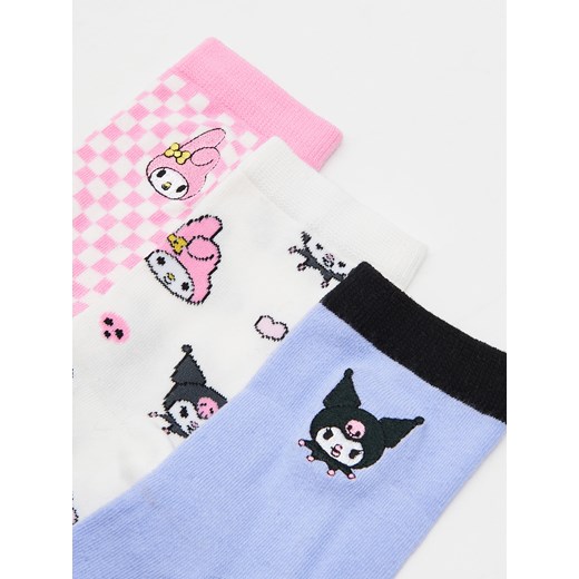 Cropp - 3 pack skarpetek Kuromi & My Melody - wielobarwny Cropp 39-41 Cropp