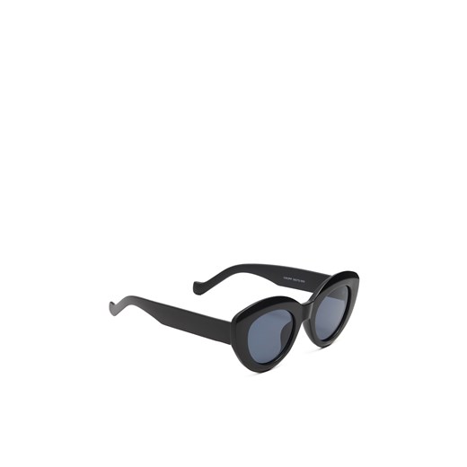 Cropp - Czarne okulary przeciwsloneczne typu cat eye - czarny Cropp Uniwersalny okazja Cropp