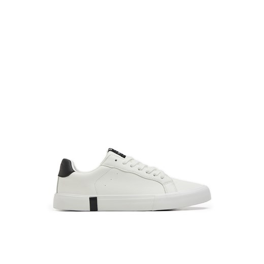 Cropp - Białe sneakersy z imitacji skóry - czarny Cropp 41 okazja Cropp