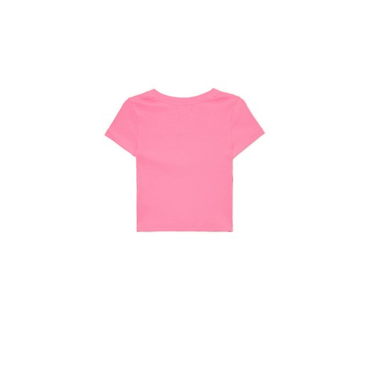 Cropp - Różowy t-shirt z dekoltem V - różowy Cropp M promocyjna cena Cropp
