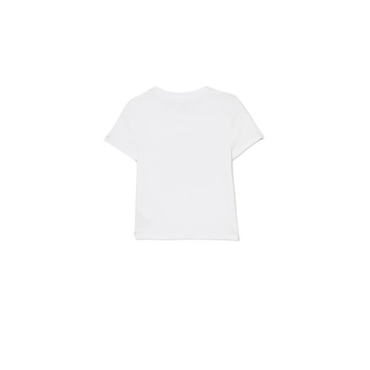 Cropp - T-shirt z nadrukiem "L'Amour et Psyché, enfants" - biały Cropp XS Cropp