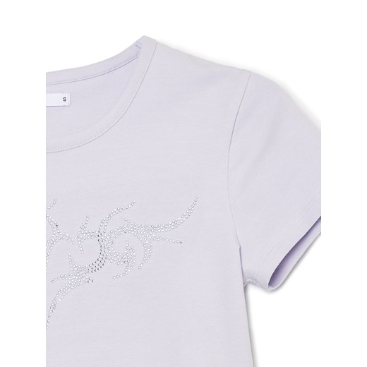 Cropp - Jasnofioletowa koszulka z motywem węży - fioletowy Cropp S promocyjna cena Cropp