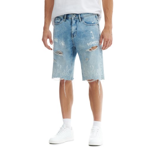 Cropp - Szorty jeansowe comfort - niebieski Cropp 30 promocyjna cena Cropp