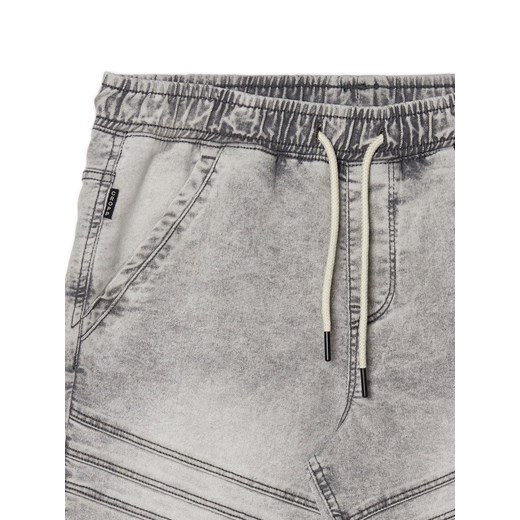 Cropp - Szare jeansowe szorty jogger - jasny szary Cropp 34 wyprzedaż Cropp
