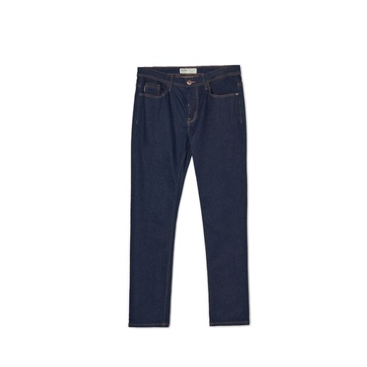 Cropp - Ciemnoniebieskie jeansy slim - surowy granatowy Cropp 32/32 Cropp