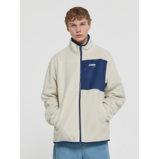 Cropp - Wielokolorowa kurtka softshell - granatowy Cropp XXL Cropp wyprzedaż