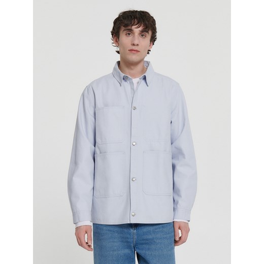 Cropp - Gładka koszula wierzchnia - niebieski Cropp XL okazyjna cena Cropp