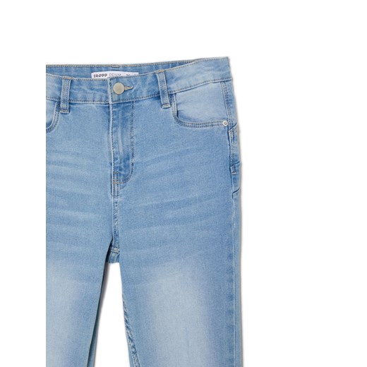 Cropp - Jasnoniebieskie jeansy push up skinny - niebieski Cropp 32 Cropp okazja