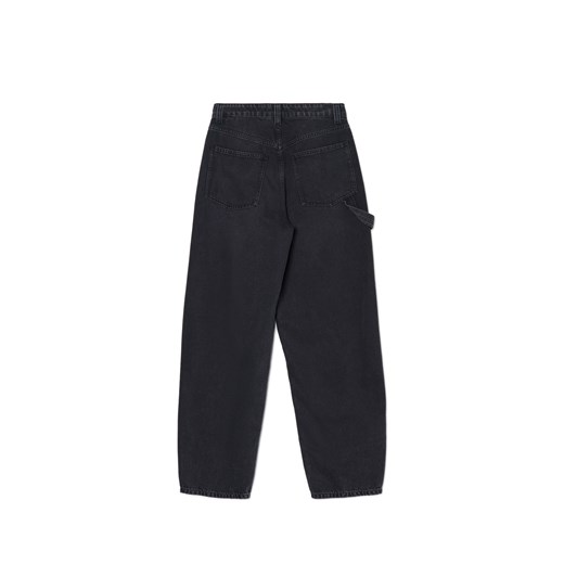 Cropp - Czarne jeansy baggy carpenter - czarny Cropp 40 Cropp