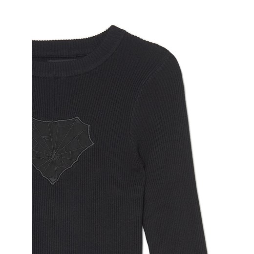 Cropp - Czarny sweter w prążki - czarny Cropp M okazja Cropp