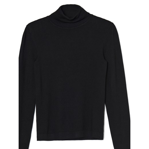 Cropp - Czarny sweter z golfem - czarny Cropp M Cropp