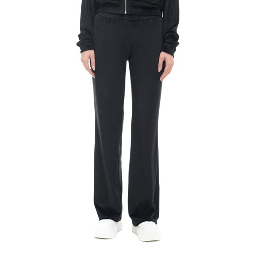 Cropp - Czarne dresowe spodnie z ozdobną aplikacją - czarny Cropp L Cropp