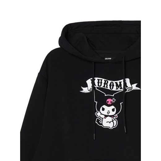 Cropp - Czarna bluza z kapturem Kuromi - czarny Cropp XL Cropp