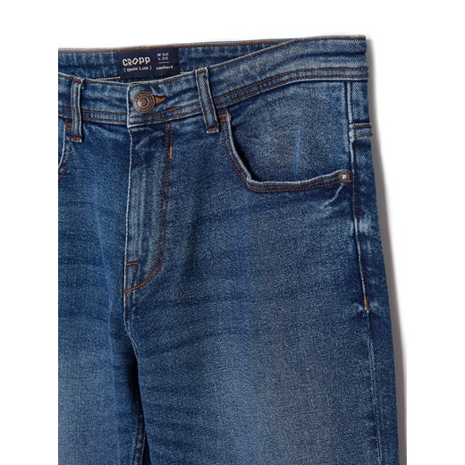 Cropp - Ciemnoniebieskie jeansy comfort - granatowy Cropp 32/32 Cropp