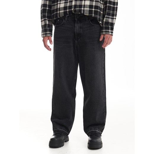 Cropp - Czarne jeansy baggy - czarny Cropp 32/32 Cropp okazyjna cena