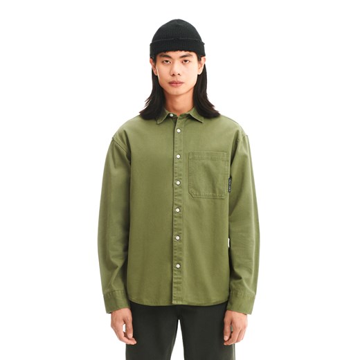Cropp - Ciemnozielona koszula comfort - zielony Cropp M wyprzedaż Cropp
