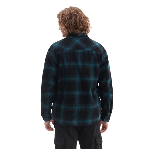 Cropp - Czarno-niebieska koszula w kratę - czarny Cropp XXL Cropp