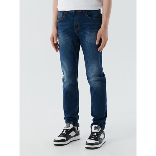 Cropp - Jeansy męskie slim fit - granatowy Cropp 34/34 Cropp