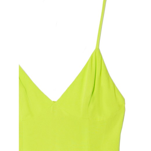 Cropp - Krótka sukienka na ramiączkach - zielony Cropp M Cropp wyprzedaż