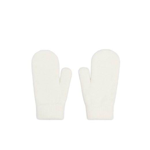 Cropp - Kremowe rękawiczki jednopalczaste - kremowy Cropp Uniwersalny Cropp