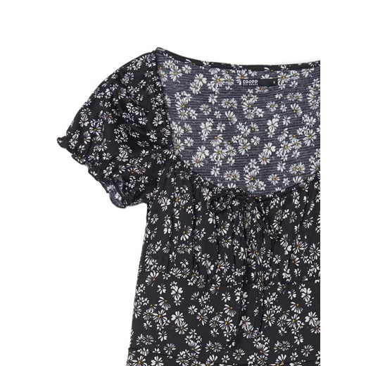 Cropp - Sukienka midi w kwiaty - czarny Cropp XL wyprzedaż Cropp