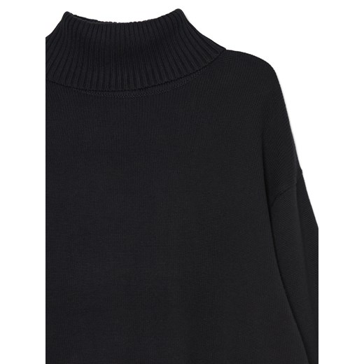 Cropp - Czarny sweter z golfem - czarny Cropp S Cropp